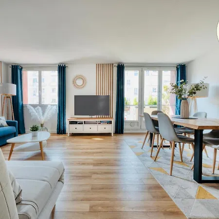 Myjolieparishome - King Size Beds, 2 Bathrooms, Free Parking Апартаменты *