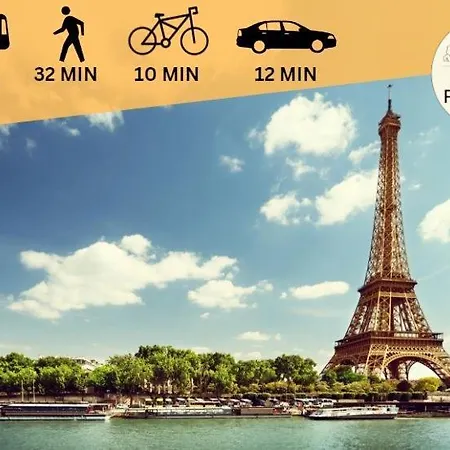 Myjolieparishome - King Size Beds, 2 Bathrooms, Free Parking Апартаменты *