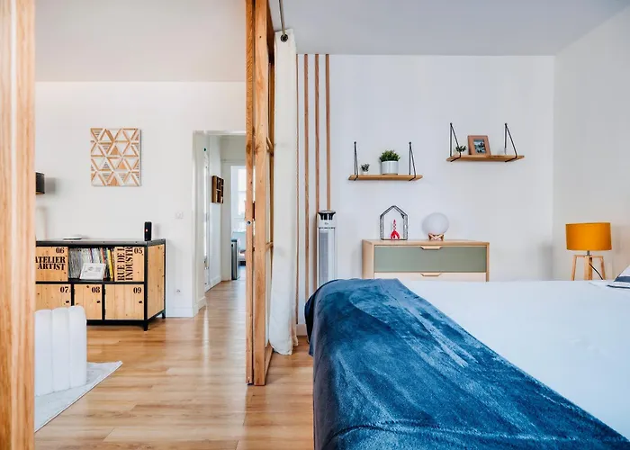 Myjolieparishome - King Size Beds, 2 Bathrooms, Free Parking Appartement