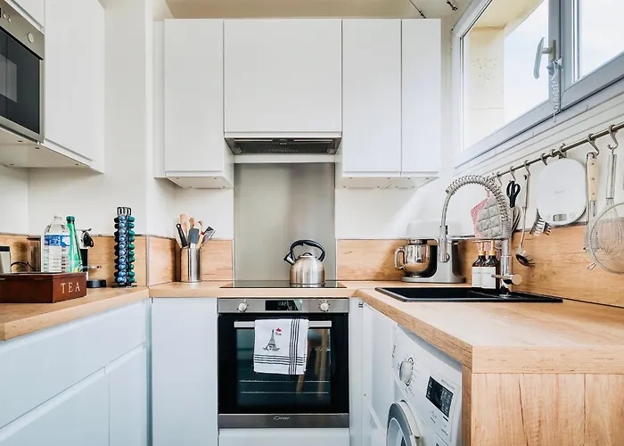 Appartement Myjolieparishome - King Size Beds, 2 Bathrooms, Free Parking Parijs