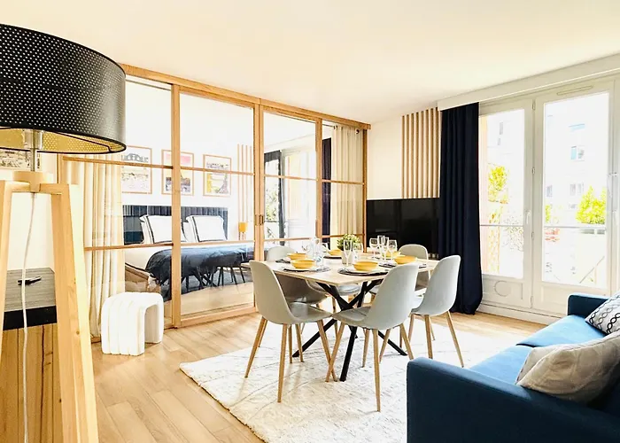 Myjolieparishome - King Size Beds, 2 Bathrooms, Free Parking Appartement *